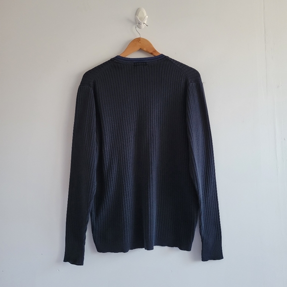 J. Crew Navy Ribbed Sweater - Picture 3 of 5